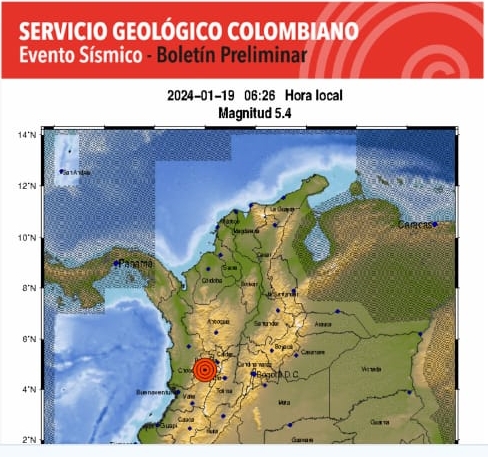 evento sismico anserma nuevo sismo hoy 19 de enero de 2024