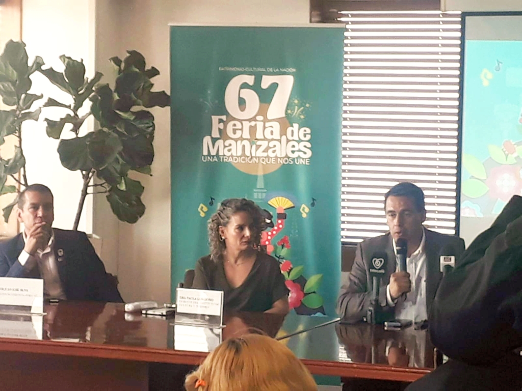 Jorge Eduardo Rojas entrega a los medios el balance de la 67 feria de Manizales