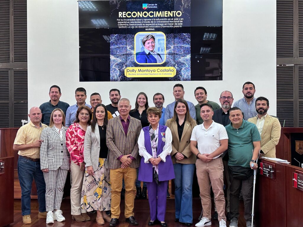 Ante la plenaria del Concejo de Manizales la rectora de la Universidad Nacional de Colombia agradeció por el apoyo de la corporación a la educación en la ciudad.