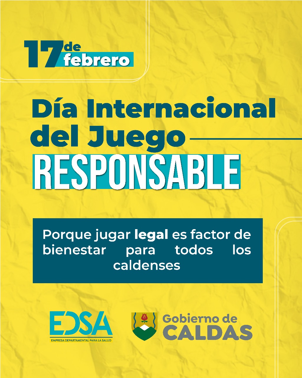 Con motivo del Día Internacional del Juego Responsable, EDSA recuerda el impacto social de comprar chances y rifas autorizadas