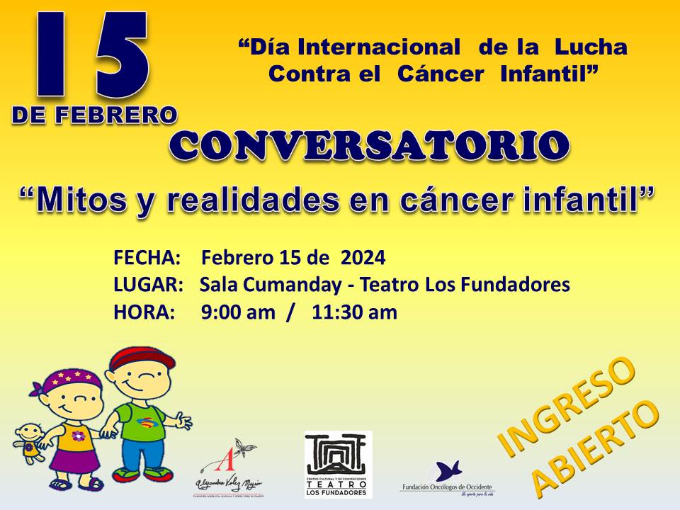 Este jueves se conmemora el Día Internacional del Cáncer Infantil, Gobierno de Caldas invita al conversatorio de la Fundación Alejandra Vélez Mejía