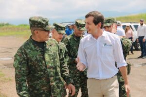 Ingenieros militares visitaron las obras de Aerocafé: Avanzan gestiones para consolidar una posible cooperación del Ejército en el proyecto