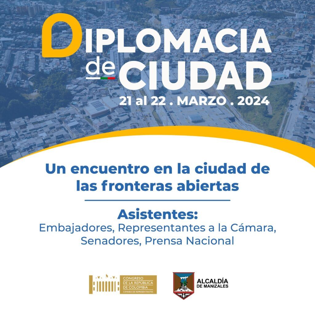Prográmate hoy y mañana para el evento Diplomacia de Ciudad. Descarga la agenda en PDF