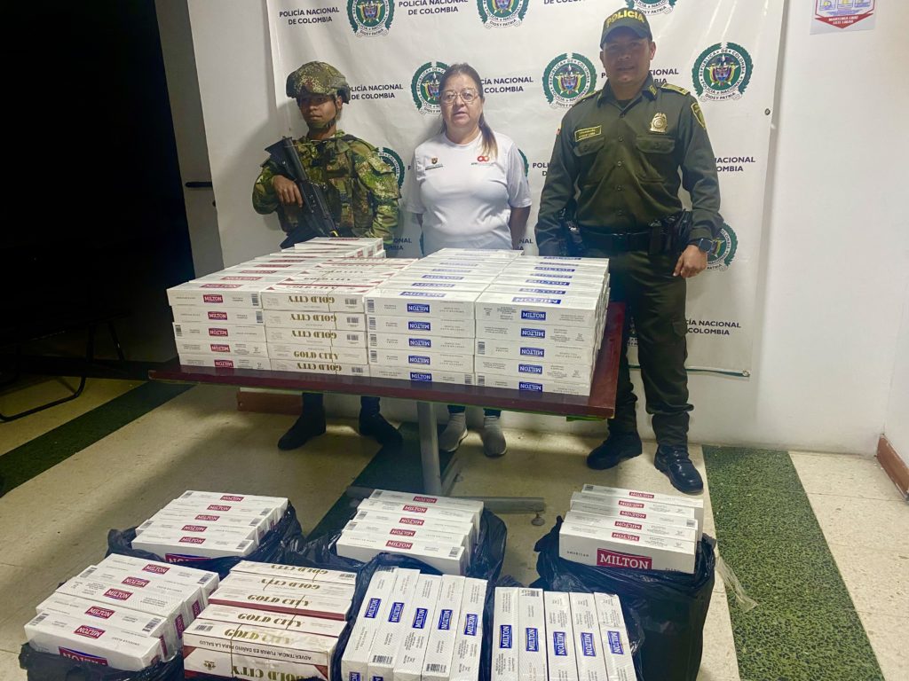 Policía, Ejército y Gobernación de Caldas decomisaron más de 3 mil cajetillas de cigarrillos de contrabando