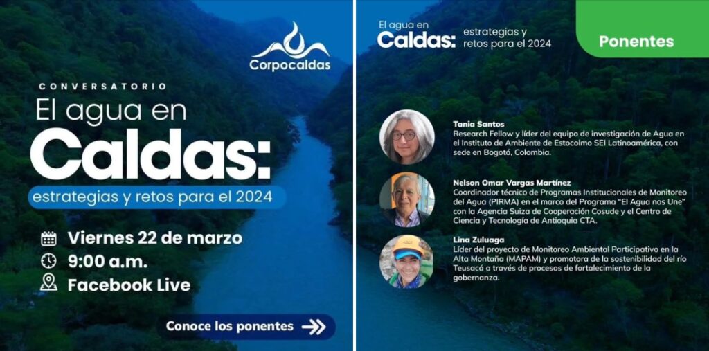 En Vivo Corpocaldas: el agua en Caldas: estrategias y retos para el 2024
