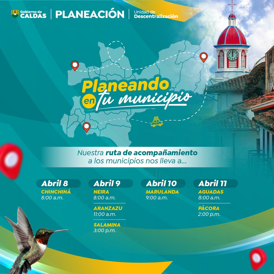 Planeando en tu Territorio, la iniciativa de la Secretaría de Planeación de Caldas por la eficiencia administrativa de los municipios