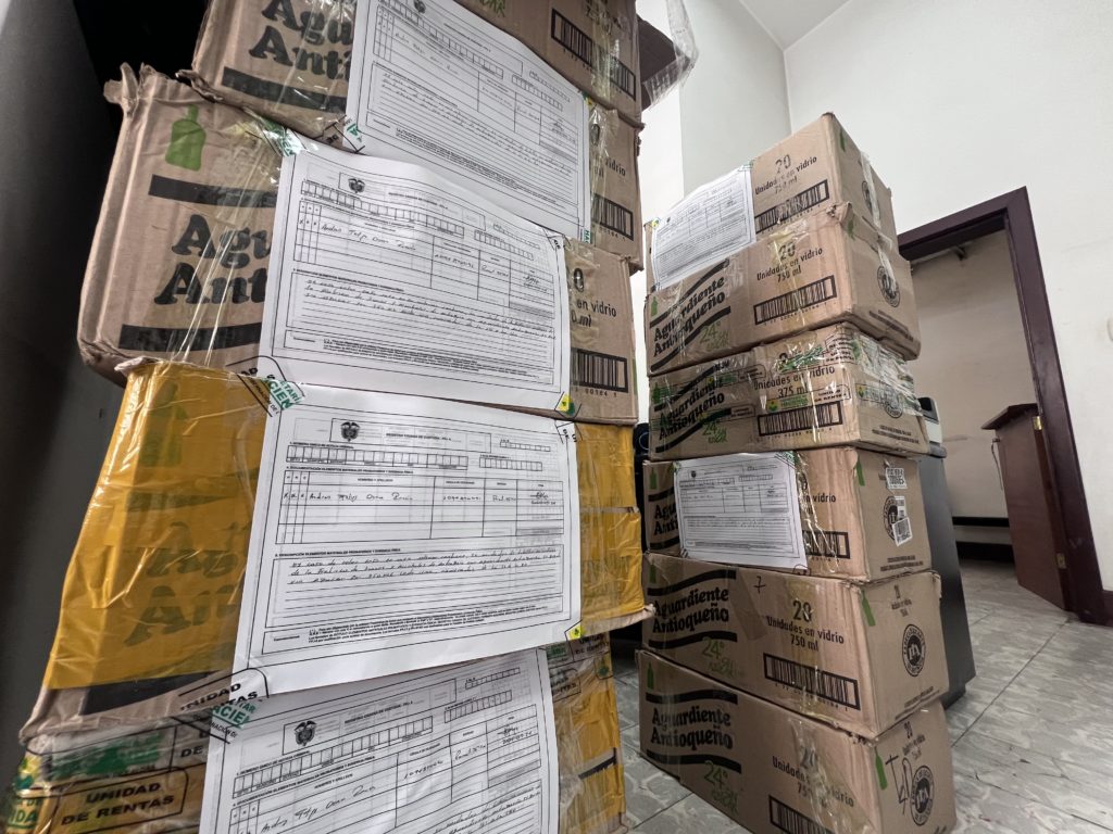 276 unidades de licor antioqueño fueron incautadas en Viterbo por evasión del impuesto al consumo