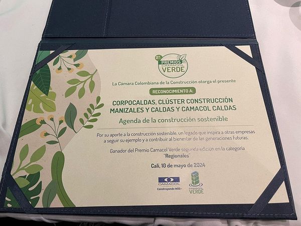 El programa Agenda de la Construcción Sostenible, recibió el premio Camacol Verde en la categoría regional
