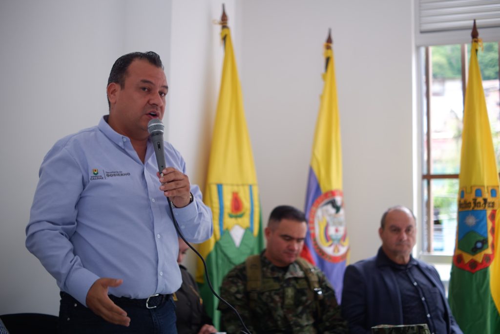 Secretaría de Gobierno encabezó consejo de seguridad en Arauca (Palestina), en el que anunció más pie de fuerza para la subregión Centro Sur