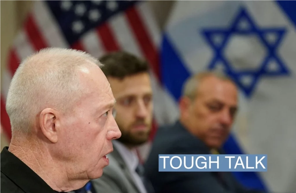 El jefe de defensa de Israel pretende reparar la brecha con EE.UU.