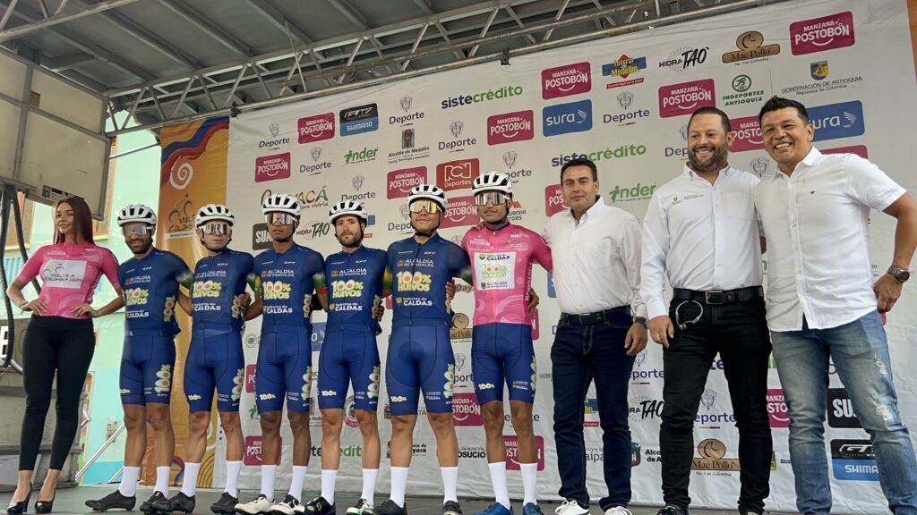 Hoyos y Pira, ciclistas del team local, le dieron grandes emociones al público caldense en la quinta etapa de la Vuelta a Colombia