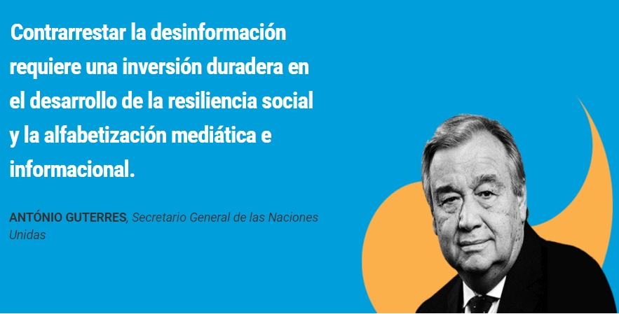 Antonio Guterres lidera iniciativa para regular el flujo de información digital