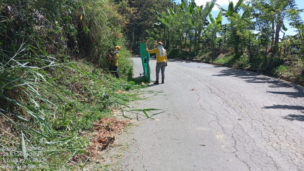 Cuadrillas de rocería adelantan mantenimiento rutinario a lo largo y ancho de las vías de Caldas