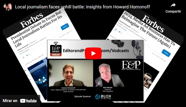 El periodismo local se enfrenta a una dura batalla: las reflexiones de Howard Homonoff