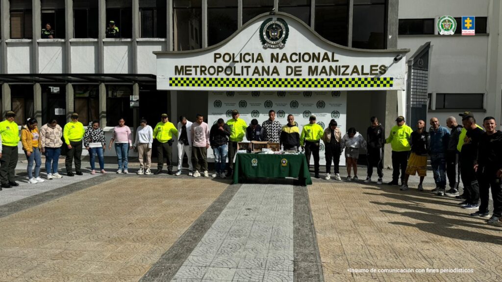 Fiscalía judicializa a 24 personas por presunto tráfico de estupefacientes en la comuna 10 de Manizales