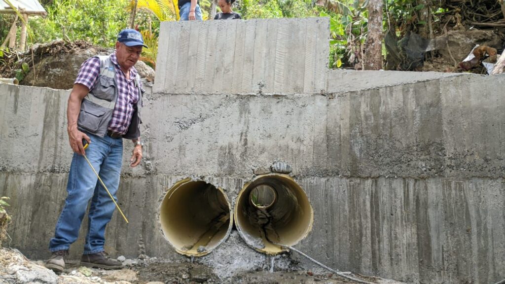 Gobierno de Caldas entregó obra hidráulica en Pensilvania; con ella se mejora el manejo de aguas y se mitiga el riesgo