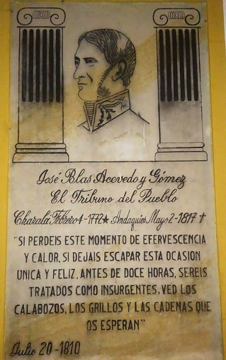 José Blas Acevedo y Gómez el Tribuno del pueblo