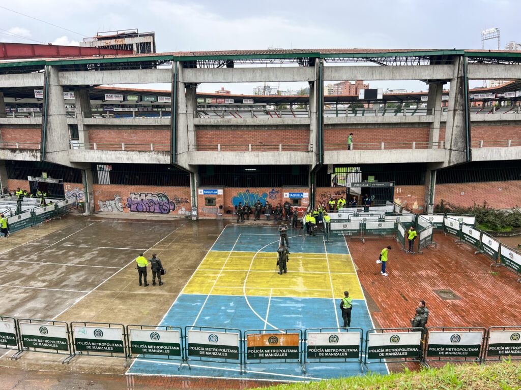 Todo listo en materia de seguridad para el partido de este domingo entre Once Caldas y Atlético Nacional