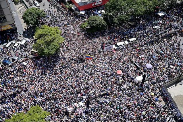 Las movilizaciones mundiales en Venezuela