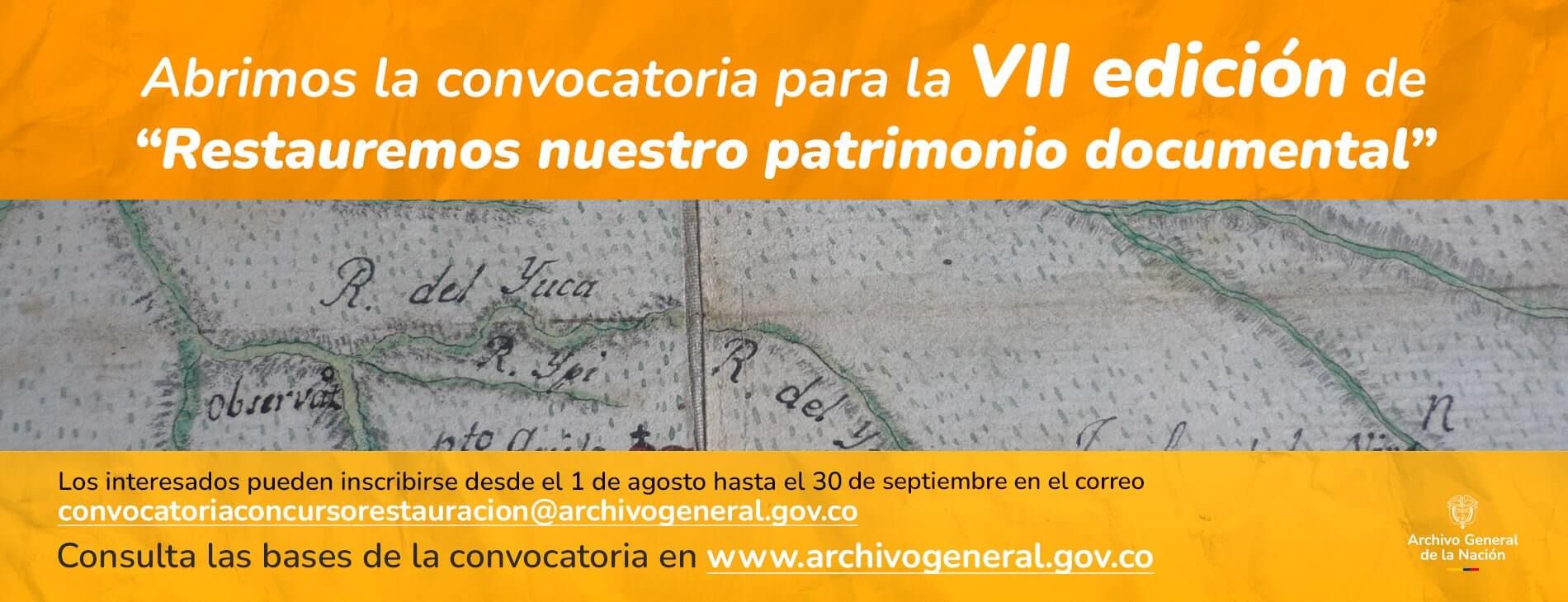 CONVOCATORIA CONCURSO “RESTAUREMOS NUESTRO PATRIMONIO DOCUMENTAL”