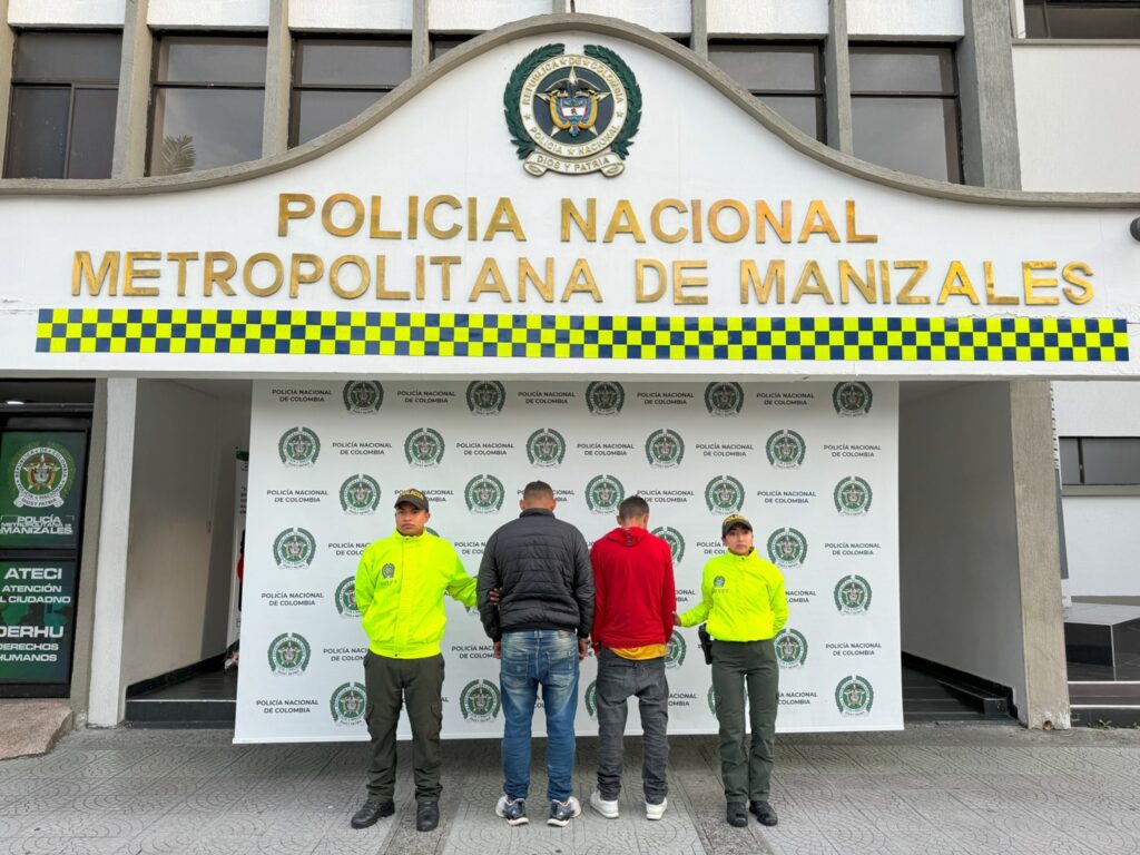 Capturan a “Copete” y “Pisco” por homicidio en Manizales