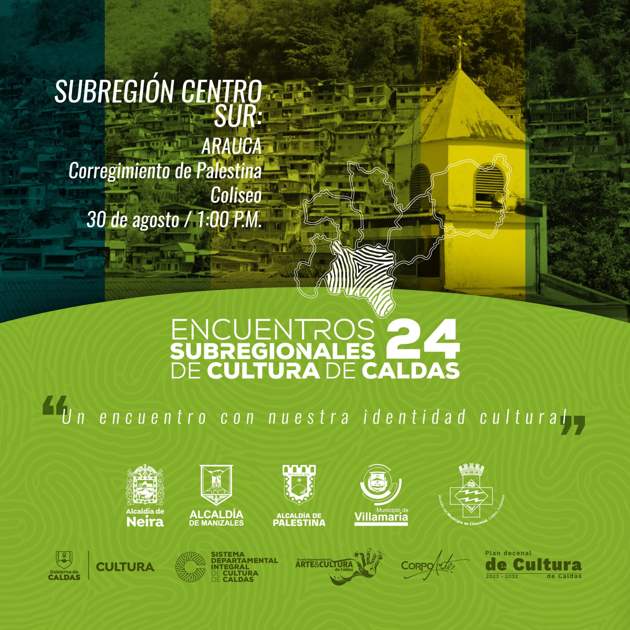 Este viernes, Arauca recibe el Encuentro Subregional de Cultura que organiza la Gobernación de Caldas