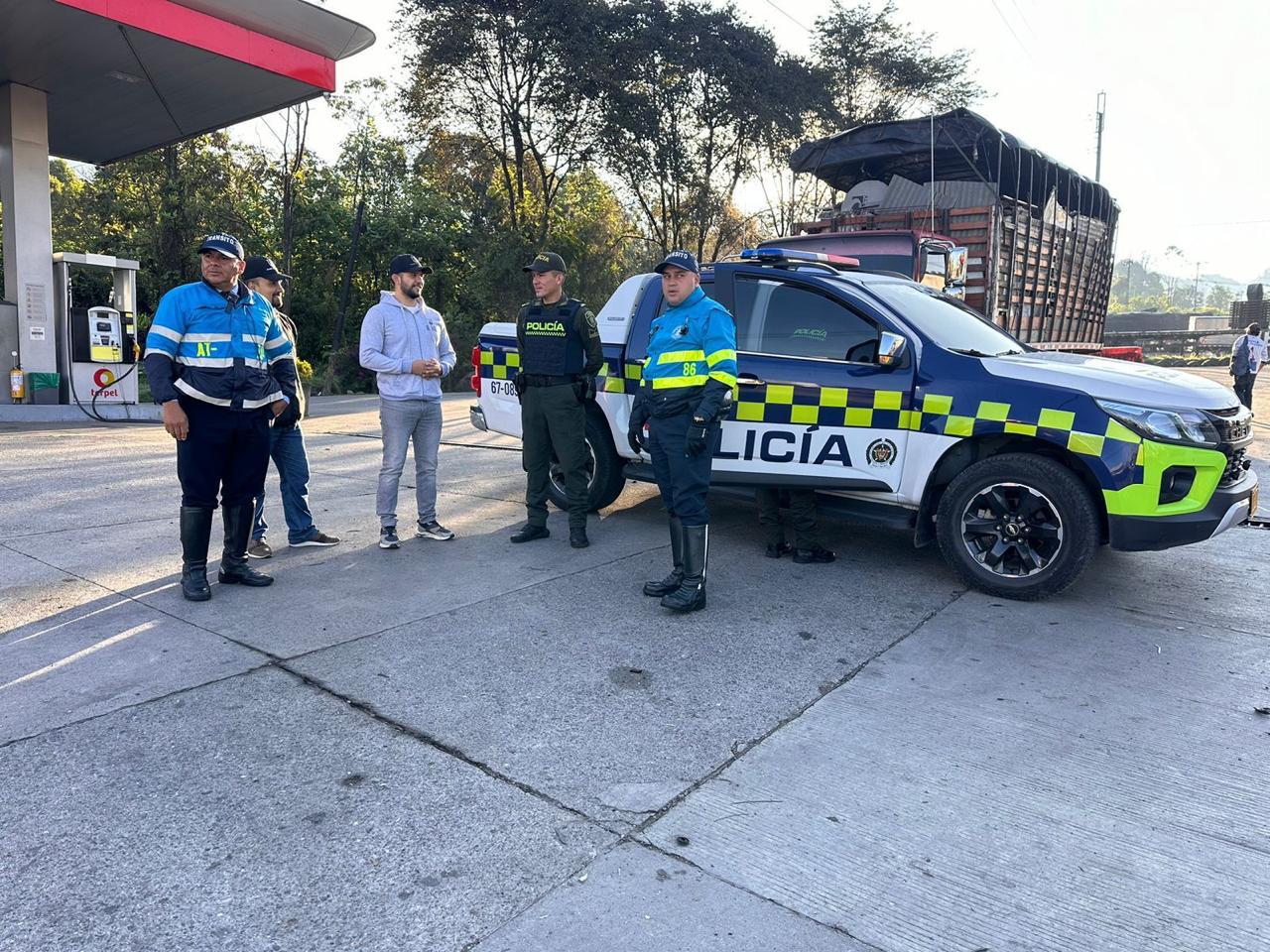 Para garantizar orden y seguridad, autoridades en Manizales instalaron Puesto de Mando Unificado desde las 6:00 a.m., con motivo del paro de transportadores