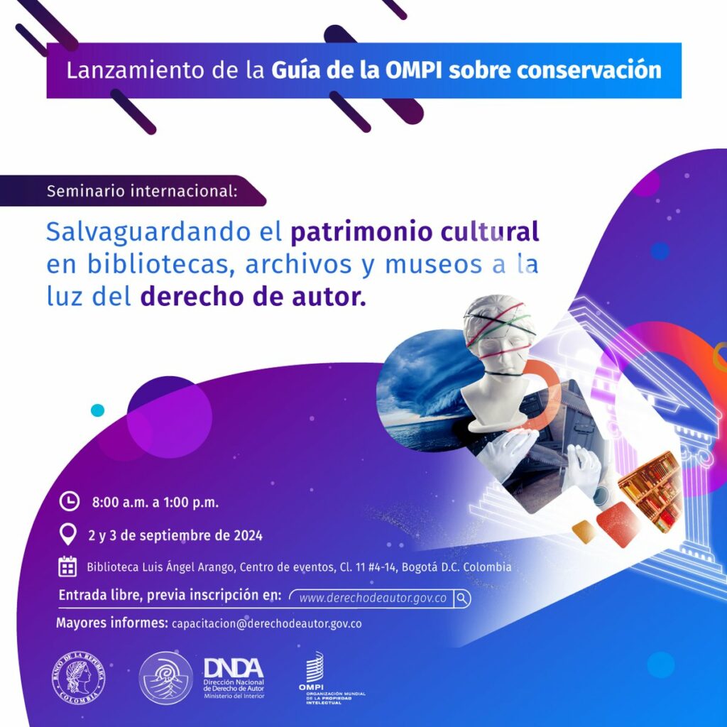 Seminario Internacional sobre Protección del Patrimonio Cultural en Bogotá. PDF Guía práctica sobre conservación