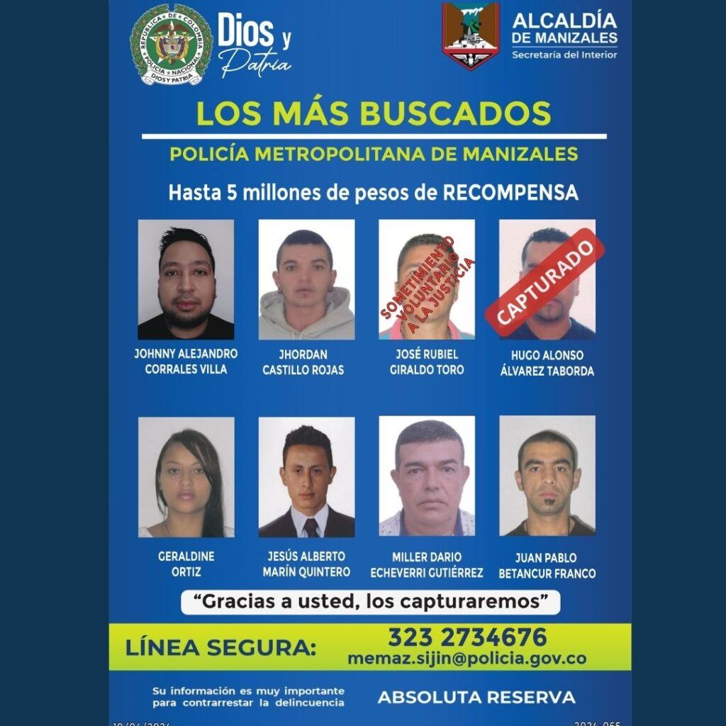 Un capturado del cartel de los más buscados y dos vehículos recuperados, resultados de los operativos del fin de semana