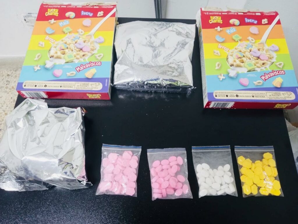 Incautan 131 pastillas de droga sintética camufladas en cajas de cereales en Manizales