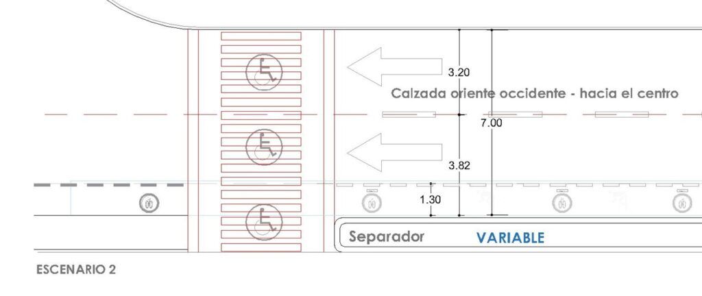 Alcaldía continúa socialización del rediseño de la banda ciclopreferencial en la Avenida Santander. El reto está en la cultura ciudadana