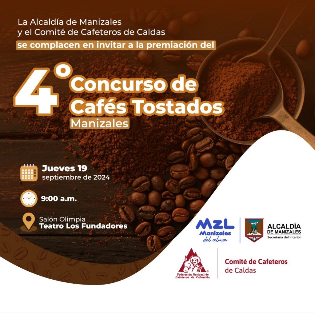 Manizales celebrará la premiación del 4to Concurso de Cafés Tostados