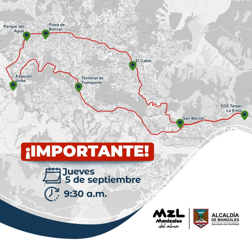 Caravana de transportadores en Manizales: Planifica tus viajes para el 5 de septiembre