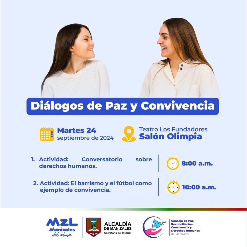 Conozca la programación de la Semana por la Paz que comienza este lunes 23 de septiembre