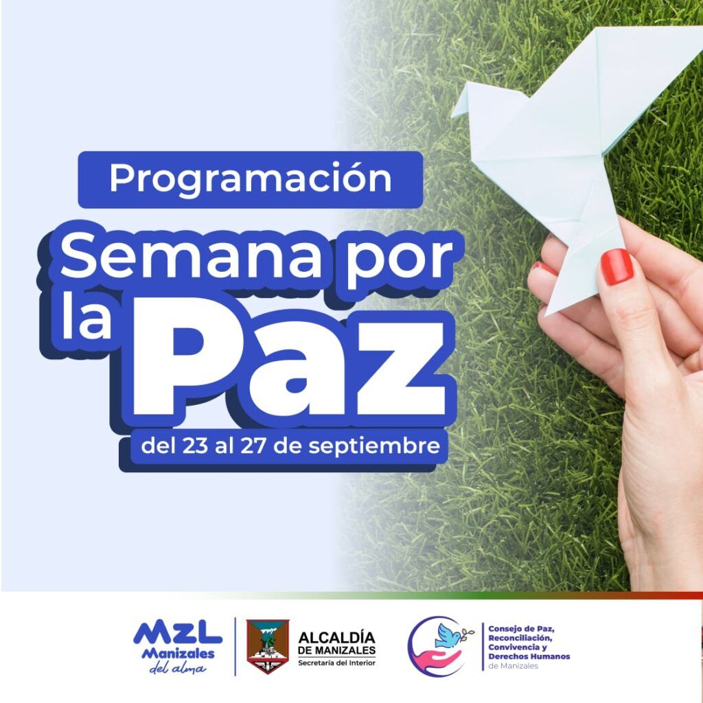 Conozca la programación de la Semana por la Paz que comienza este lunes 23 de septiembre