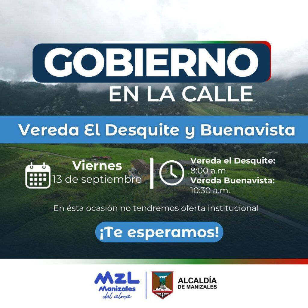 Este viernes, Gobierno en la Calle se dirige a las veredas: El Desquite y Bellavista