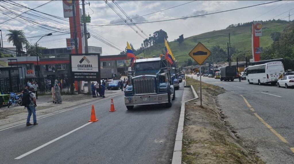 La Alcaldía de Manizales garantizó el respeto de los derechos de los manizaleños y manifestantes durante el paro de transportadores