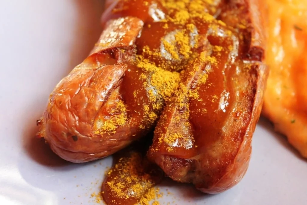 La icónica currywurst alemana cumple 75 años esta semana