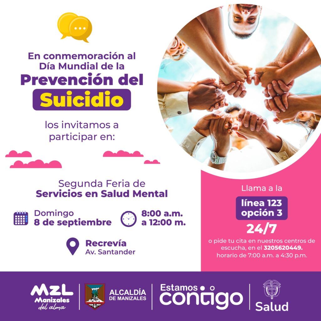 Participa en la conmemoración del Día Mundial de la Prevención del Suicidio