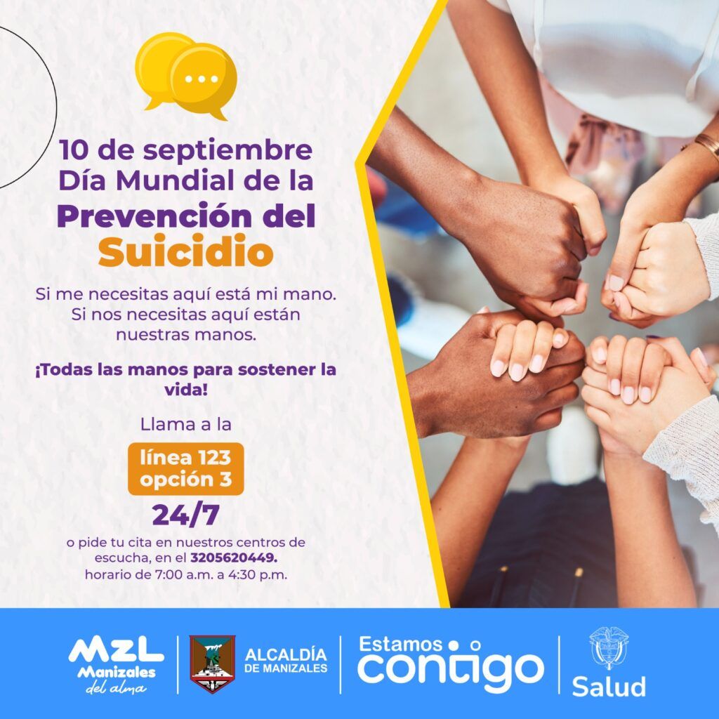 Participa en la conmemoración del Día Mundial de la Prevención del Suicidio