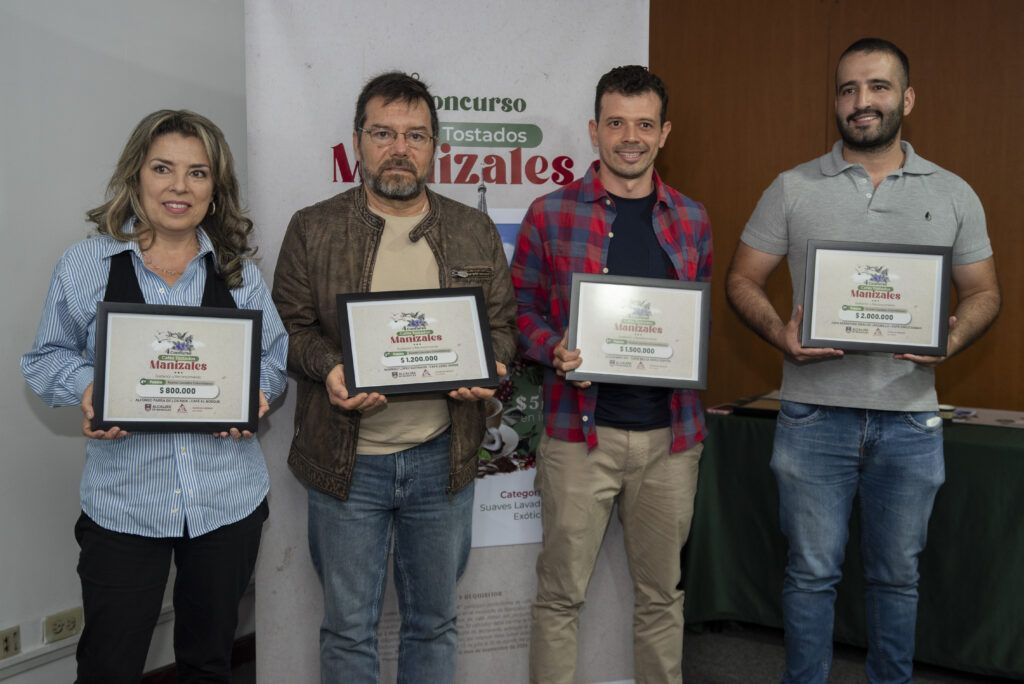 Premiación del 4° Concurso Cafés Tostados destaca la excelencia cafetera de Manizales