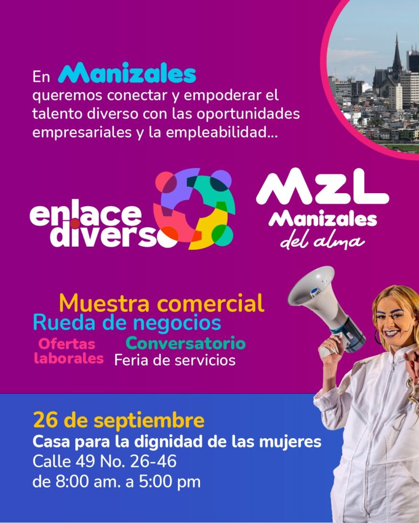 Oportunidades laborales y salud sexual se unen en la rueda de negocios #EnlaceDiverso en Manizales