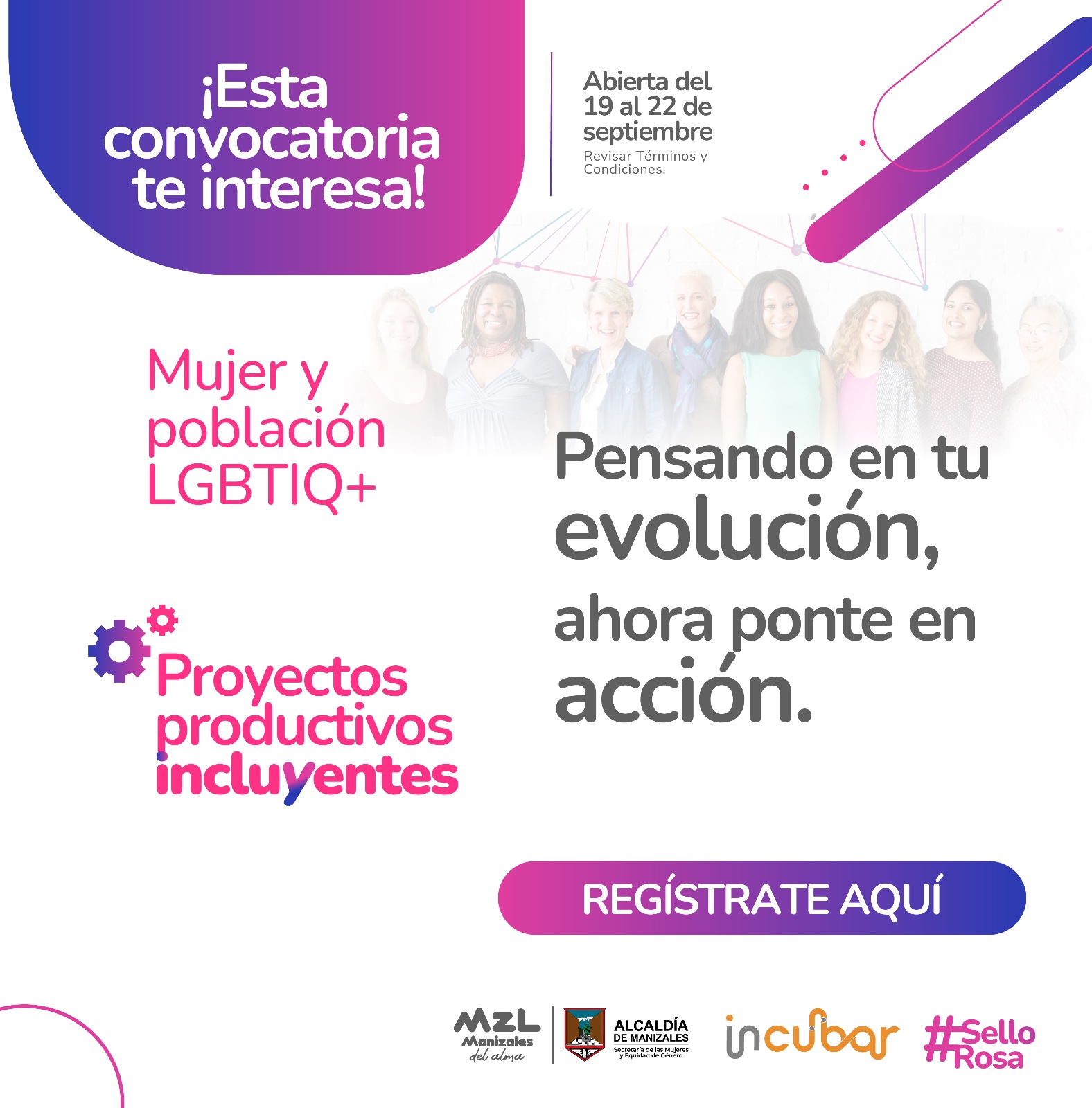 Llega el programa #SelloRosa: Oportunidad para mujeres y comunidad LGBTIQ+ en Manizales