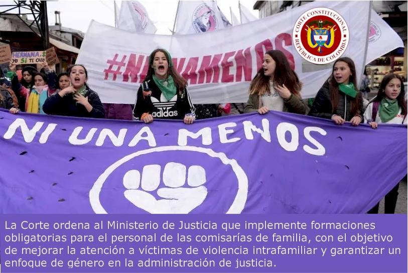 Corte Constitucional Exige Capacitación Obligatoria para Comisarías de Familia en Temas de Violencia de Género