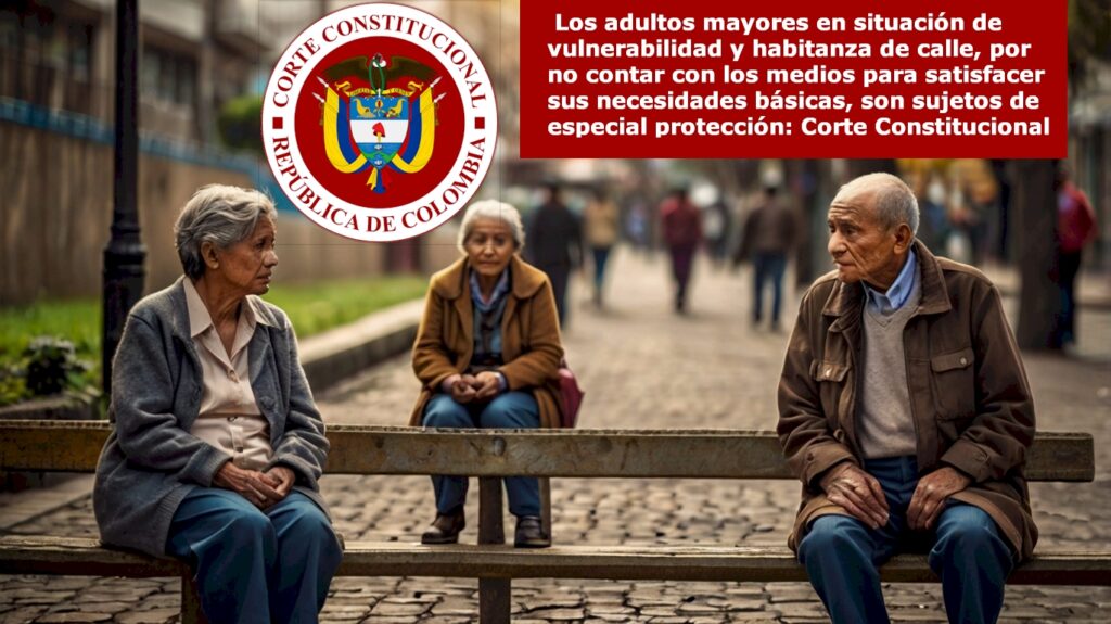 Los adultos mayores en situación de vulnerabilidad y habitanza de calle, por no contar con los medios para satisfacer sus necesidades básicas, son sujetos de especial protección: Corte Constitucional