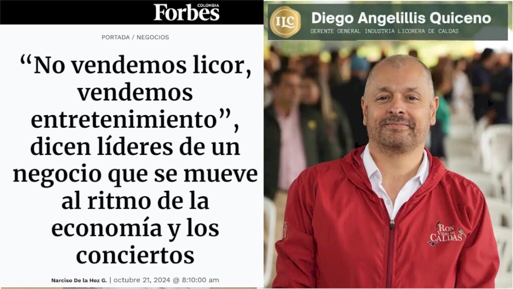 Diego Angelillis Quiceno gerente Industria Licorera de Caldas en forbes