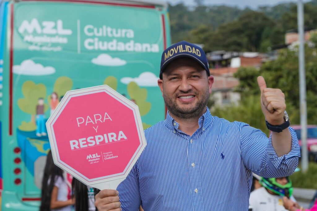 El Secretario de Movilidad de Manizales, Juan Felipe Álvarez Castro