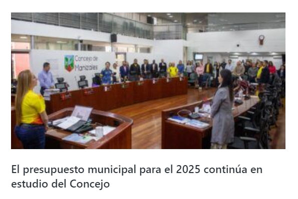 El presupuesto municipal para el 2025 continúa en estudio del Concejo