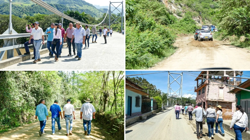 Equipo técnico de la Gobernación de Caldas realizó recorrido de la vía Aguadas – La Pintada para definir posibles trazados de una vía alerna