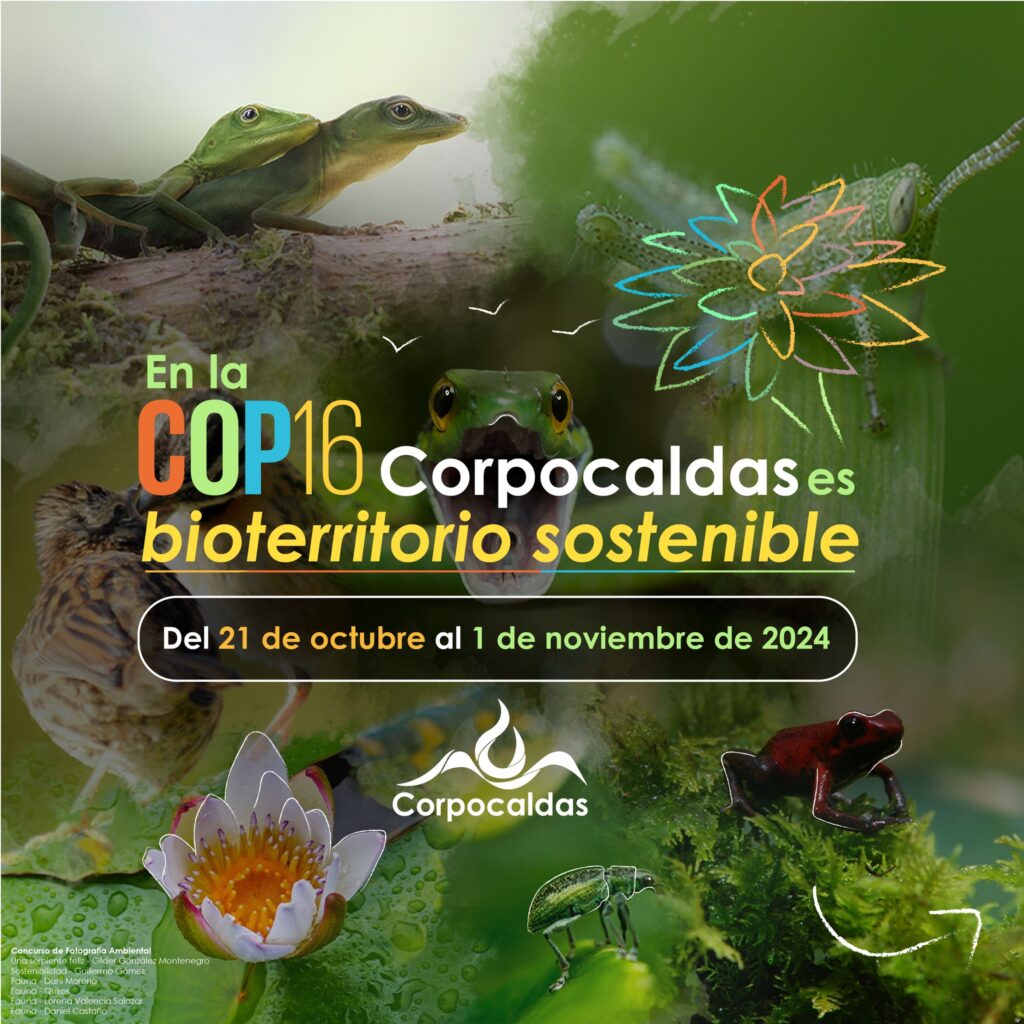 Corpocaldas y la biodiversidad: un viaje de descubrimiento en la COP 16 de Cali